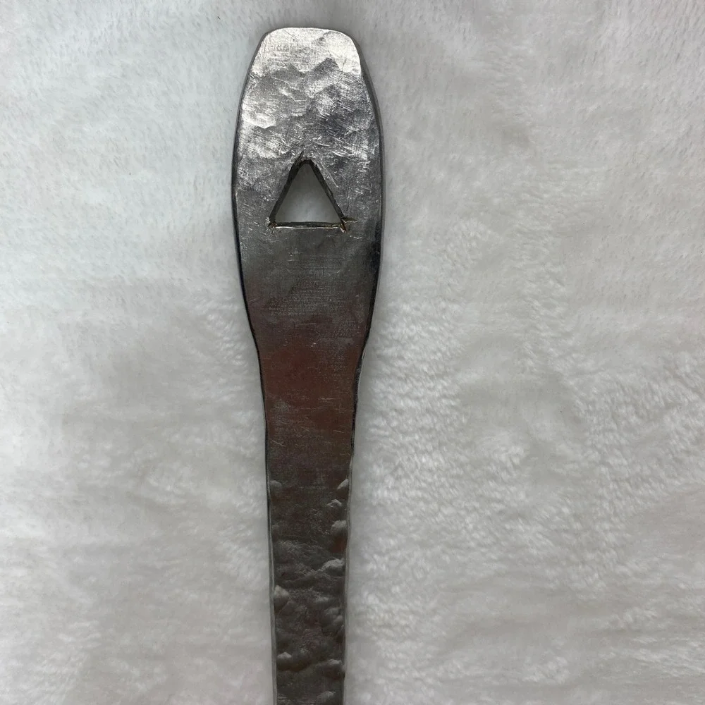 VTG Homemade Hammered Metal Spoon Server Scoop‎ Rustic Kitchen Utensil Farmhouse